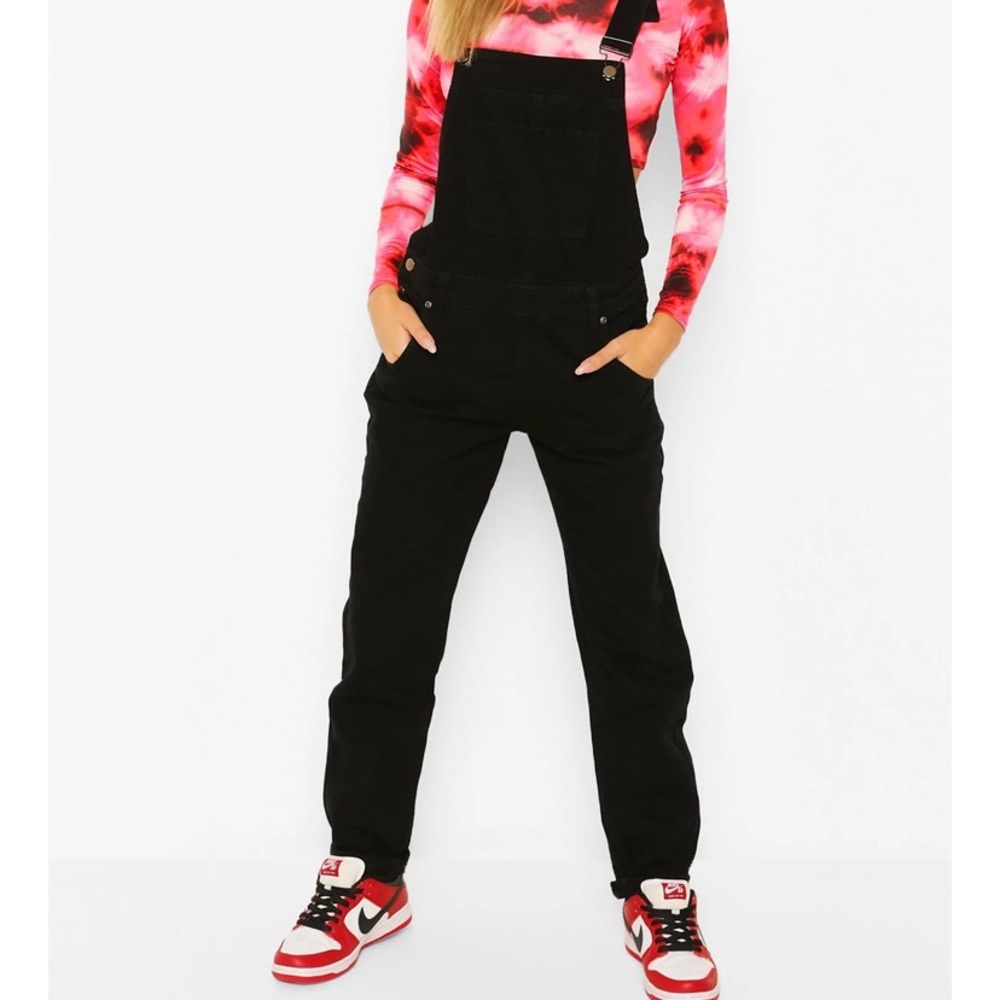 Black overalls